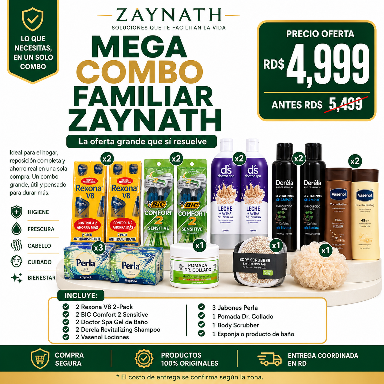 Mega Combo Familiar Zaynath en oferta